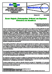 Thumbnail de Ácaro rajado (tetranychus urticae) em espécies silvestres de mandioca.