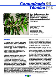 Thumbnail de Uso de extratos de Nim (Azadirachta indica) no controle do carrapato Rhipicephalus (Boophilus) microplus.