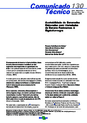 Thumbnail de Aceitabilidade de bananadas elaboradas com variedades de banana resistentes à Sigatoka-negra.