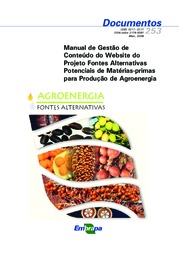 Thumbnail de Manual de gestão de conteúdo do website do Projeto Fontes Alternativas Potenciais de Matérias-primas para Produção de Agroenergia.