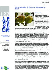 Thumbnail de Caracterização de frutos e sementes de Sisal.