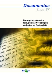 Thumbnail de Backup incremental e recuperação cronológica de dados no PostgreSQL.