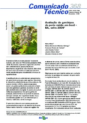 Thumbnail de Avaliação de genótipos de porte médio em Irecê - BA, safra 2009.