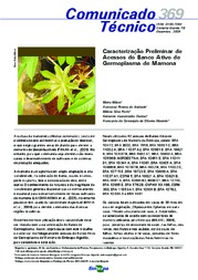 Thumbnail de Caracterização preliminar de acessos do banco ativo de germoplasma da mamona.