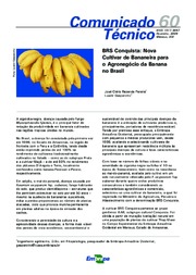 Thumbnail de BRS Conquista: nova cultivar de bananeira para o agronegócio da banana no Brasil.