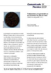 Thumbnail de Tratamentos pré-germinativos de sementes de pata de vaca (Bahuinia angulata Vell.).