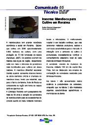 Thumbnail de Iracema: Mandioca para cultivo em Roraima.