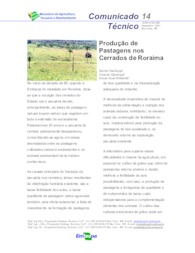Thumbnail de Produção de pastagens nos cerrados de Roraima.