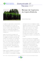 Thumbnail de Manejo de capineira de capim-elefante.