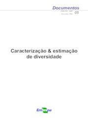 Thumbnail de Caracterização & estimação de diversidade.