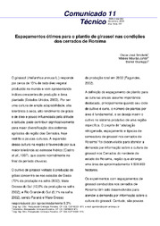Thumbnail de Espaçamentos ótimos para o plantio de girassol nas condições dos cerrados de Roraima.
