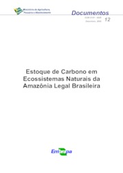 Thumbnail de Estoque de carbono em ecossistemas naturais da Amazônia legal brasileira.