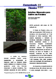 Thumbnail de Aciolina: macaxeira para cultivo em Roraima.