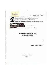 Thumbnail de Informações sobre a cultura da cana-de-açúcar.