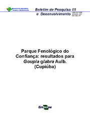 Thumbnail de Parque Fenológico do Confiança: resultados para Goupia glabra Aulb. (Cupiúba).