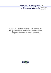 Thumbnail de Avaliação de inseticidas no controle de pragas da Melancia Citrullus lanatus e seu impacto na incidência de Viroses.