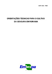 Thumbnail de Orientações técnicas para o cultivo de cenoura em Roraima.