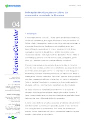 Thumbnail de Indicações técnicas para o cultivo da mamoneira no estado de Roraima.