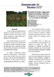 Thumbnail de Potencial do feijão-caupi como planta de primeiro ano para integração lavoura-pecuária nos lavrados de Roraima.