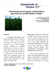 Thumbnail de Centrosema macrocarpum: características agronômicas, produtividade e manejo.