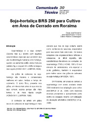 Thumbnail de Soja-hortaliça BRS 258 para cultivo em área de cerrado de Roraima.