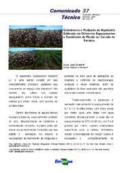 Thumbnail de Crescimento e produção do algodoeiro cultivado em diferentes espaçamentos e densidades de plantio no cerrado de Roraima.
