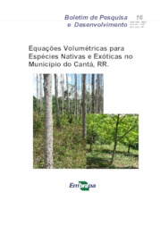 Thumbnail de Equações volumétricas para espécies nativas e exóticas no Município do Cantá.
