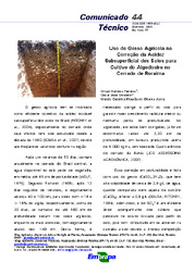 Thumbnail de Uso de gesso agrícola na correção da acidez subsuperficial dos solos para cultivo do algodoeiro no cerrado de Roraima.