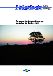 Thumbnail de Zoneamento agroecológico do município de Bonito - MS.