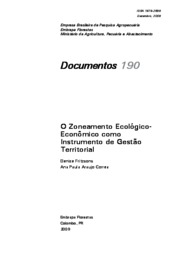 Thumbnail de O zoneamento ecológico-econômico como instrumento de gestão territorial.