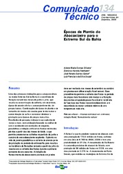 Thumbnail de Épocas de plantio do abacaxizeiro para o Extremo Sul da Bahia.