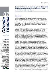 Thumbnail de Desenvolvimento de metodologia analítica para a determinação de genisteína utilizando eletrodo de carbono vítreo.
