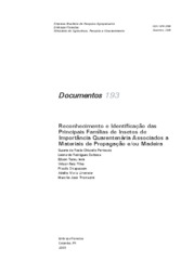 Thumbnail de Reconhecimento e Identificação das principais famílias de insetos de importância quarentenária associados a materiais de propagação e/ou madeira.
