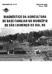 Thumbnail de Diagnóstico da agricultura de base familiar no município de São Lourenço do Sul, RS.
