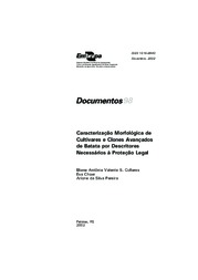 Thumbnail de Caracterização morfológica de cultivares e clones avançados de batata por descritores necessários à proteção legal.