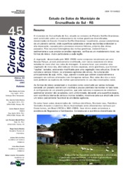 Thumbnail de Estudo de solos do município de Encruzilhada do Sul - RS.