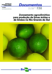 Thumbnail de Zoneamento agroclimático para produção de limas ácidas e de limões no Rio Grande do Sul.