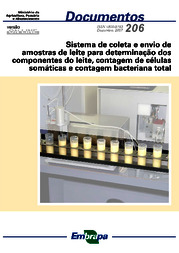 Thumbnail de Sistema de coleta e envio de amostras de leite para determinação dos componentes do leite, contagem de células somáticas e contagem bacteriana total.