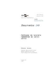 Thumbnail de Cultivares de laranjeira resistentes ao cancro cítrico.