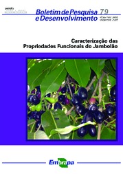 Thumbnail de Caracterização das propriedades funcionais do jambolão.