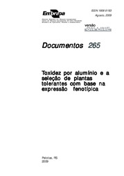 Thumbnail de Toxidez por alumínio e a seleção de plantas tolerantes com base na expressão fenotípica.