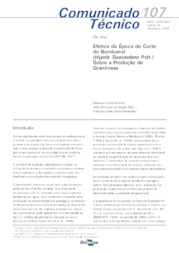 Thumbnail de Efeitos da época de corte de bamburral (Hyptis suaveolens Poit.) sobre a produção de gramíneas.