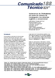 Thumbnail de Isolamentos de Trichoderma em solos de cultivos de morangueiro nos sistemas orgânico e convencional.