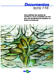 Thumbnail de Lista preliminar das espécies de mamíferos e aves encontrados em uma área sob manejo florestal madeireiro no Estado do Amazonas.
