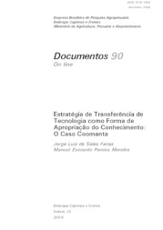 Thumbnail de Estratégia de transferência de tecnologia como forma de apropriação do conhecimento: o caso Coomanta.