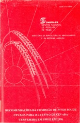 Thumbnail de Recomendações da Comissão de Pesquisa de Cevada para o cultivo de cevada cervejeira em 1995 e em 1996.