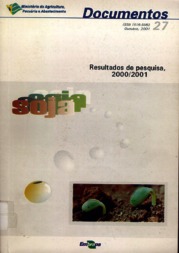 Thumbnail de Soja: resultados de pesquisa, 2000/2001.