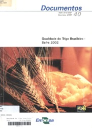 Thumbnail de Qualidade do trigo brasileiro - safra 2002.