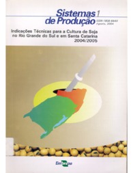 Thumbnail de Indicações técnicas para a cultura de soja no Rio Grande do Sul e em Santa Catarina 2004/2005.