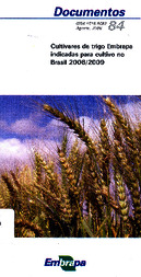 Thumbnail de Cultivares de trigo Embrapa indicadas para cultivo no Brasil 2008/2009.